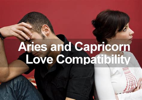 capricorn man and aries woman|capricorn woman and aries man compatibility.